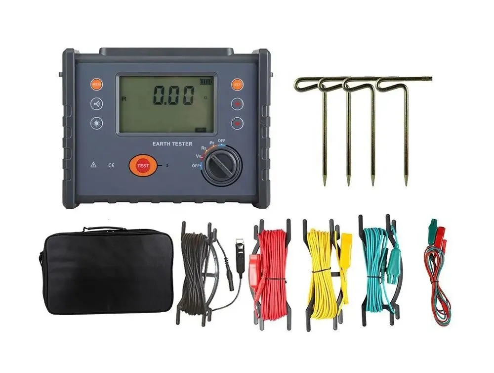 2/3/4 Digital Earth Resistance Meter Soil Resistivity Tester