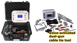 Aktywowane głosem narzędzie do opasek kablowych z dwoma pistoletami XHZS506YS